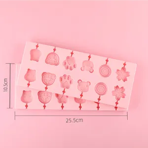 Blues OEM Biscuit Molds Kitchen Baking Gadget Candy Ice Cookie Mould diy Silicone Food Grade Chocolate Lollipop Molds