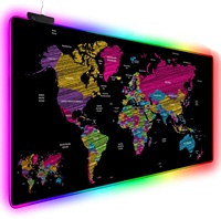 LED Gaming The Game Mat Tapis de souris plat Tapis de souris RGB Large Base en caoutchouc Grande boîte de papier de couleur XXL OEM ODM Tapis de bureau Protecteur Rohs CE