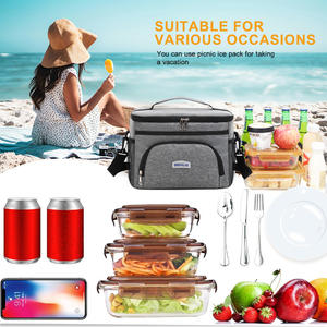 Handgehaltene Einschulter-Kühltasche aus Oxford-Gewebe zur Frischhaltung, Isolierte Tasche für Picknick und Auto, Neuer Grenzüberschreitender Bestseller, PEVA Wasserdicht - Product Image 3