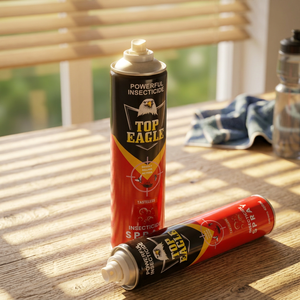 Aerosol insecticida disponible en varias capacidades, con fragancia a limón o sin perfume opcional. - Product Image 1