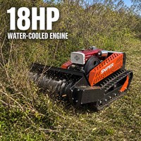 Tondeuse à fléaux diesel 18 CV 4 temps refroidie par eau pour la coupe de l'herbe sur pentes dangereuses avec télécommande industrielle DIY 500 m