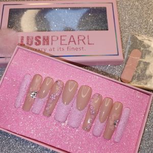 Esmalte <span class=keywords><strong>de</strong></span> uñas postizas con diseño <span class=keywords><strong>de</strong></span> <span class=keywords><strong>estrella</strong></span> <span class=keywords><strong>de</strong></span> película, Uñas postizas hechas a mano, alta calidad, muestra gratis - Product Image 2