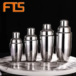 FTS Bar Blender Botol Koktail Cangkir Kustom Botol Gelembung Teh Grosir Cangkir Minuman Pengocok Stainless Steel