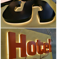 Letrero Luminoso para Torre Zhichengda, Logotipo de Pared para Interiores/Exteriores, Letras de Canal LED 3D, Letrero Comercial Iluminado, Tamaño Personalizado, Alimentado por Enchufe