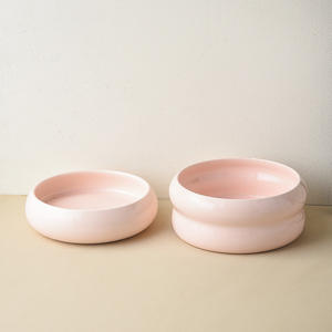 Bol en céramique surélevé pour chien, double, rond, design intérieur adapté aux animaux, pour l'alimentation des chiots (nourriture et eau) - Vente en gros - Product Image 3