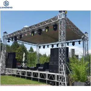 Escenario de conciertos escena musical Iluminación Dj truss estructura de escenario aluminio móvil DJ iluminación truss TRUSS DISPLAY