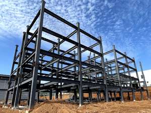 מבנה פלדה מודרני טרומי בעל מפתח גדול, מסגרת פלדה כבדה Q355B, תקן EN, מחסן מתכת טרומי, סדנה, משרד - Product Image 6