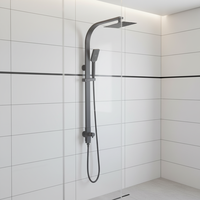 Système de robinetterie de douche noir, kit de robinetterie de haute qualité pour baignoire et douche, en laiton avec noyau en céramique, adapté aux salles de bain d'hôtel