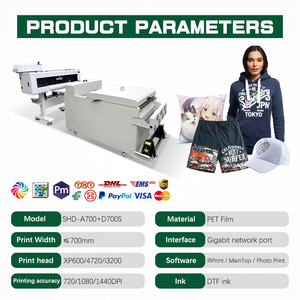 Vente directe d'usine, machine d'impression de t-shirts, impression graphique 3D sur t-shirts, imprimante DTF Xp600 de haute qualité, transfert thermique - Product Image 2