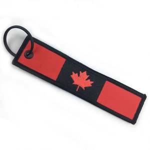 Zhongshan Embroidered Woven Keychain Custom Fabric Keychains Cute Anime <b>Key</b> <b>Chain</b> With Free Design - Product Image 2