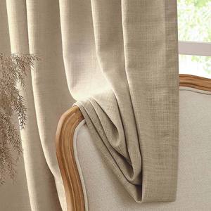 Rideaux à plis froncés méditerranéens sur mesure avec isolation thermique et occultation imperméable pour chambre et salon - Product Image 4