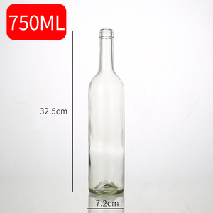 Chai rượu vang đỏ thủy tinh trong suốt 375ml 500ml 750ml, chai rượu vang rỗng có nút chai/nắp vặn, nhiều kích cỡ - Product Image 3