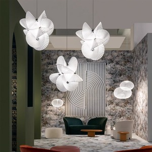 Nordic-Style Minimalist <b>Dining</b> Room Pendant <b>Lights</b> Creative Fabric Lighting Fixtures for Living Room Rest Areas Showrooms - Product Image 6