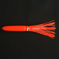 Leurre souple phosphorescent en forme de calmar, appât artificiel réaliste pour la pêche en mer, leurre de traîne sans hameçons pour poissons d'eau salée