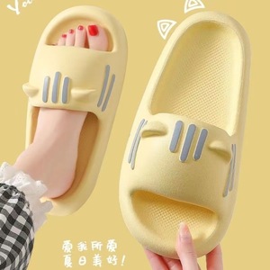 Sandalias de Verano para Mujer con Diseño de Orejas de Gato, Punta Abierta, Antideslizantes, Suela Gruesa, para Interiores y Exteriores - Product Image 2