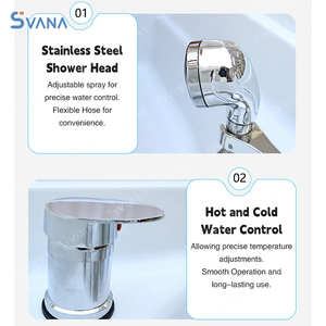 เก้าอี้นวดสปาพร้อมไฟ LED สำหรับร้านตัดผม - Product Image 5