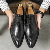 Chaussures Oxford faites à la main de haute qualité pour hommes, chaussures plates décontractées, chaussures d'affaires, nouvelle mode, chaussures Derby à lacets, baskets confortables pour hommes