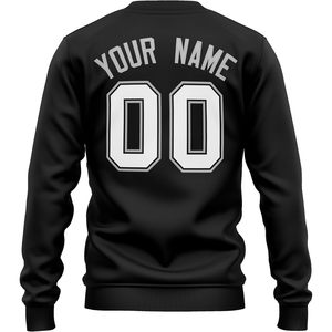 Sudadera con capucha personalizada FOXA, sudadera con cuello redondo y mezcla de algodón con número y nombre personalizados para mujeres jóvenes - Product Image 2