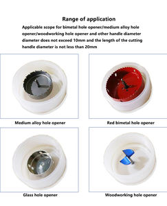 صحن حفر شفاف ، أداة فتح الثقب ، أداة تجميع رماد الحفر ، أداة إحكام الغلق المرن - Product Image 5