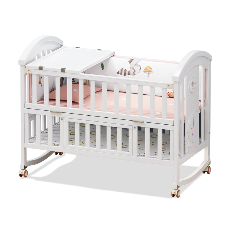 Multi Purposes Solid Wood Crib Imported
