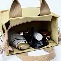 Sac à bandoulière en toile de luxe Galaxy 20-35L, double sangle, multi-compartiments, sac fourre-tout, pour le bureau, le déjeuner, fermeture à glissière, réutilisable