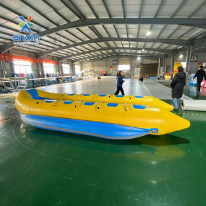 Bateau <span class=keywords><strong>gonflable</strong></span> double <span class=keywords><strong>banane</strong></span> certifié CE, sûr, avec matériau durable, gilet de sauvetage adapté à la <span class=keywords><strong>plage</strong></span>/au lac, divertissement aquatique - Product Image 1