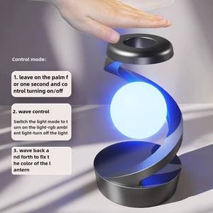<span class=keywords><strong>Lampe</strong></span> de table à <span class=keywords><strong>suspension</strong></span> rotative avec chargeur sans fil 15W, lumière d'ambiance RGB, décoration d'intérieur multifonctionnelle - Product Image 6