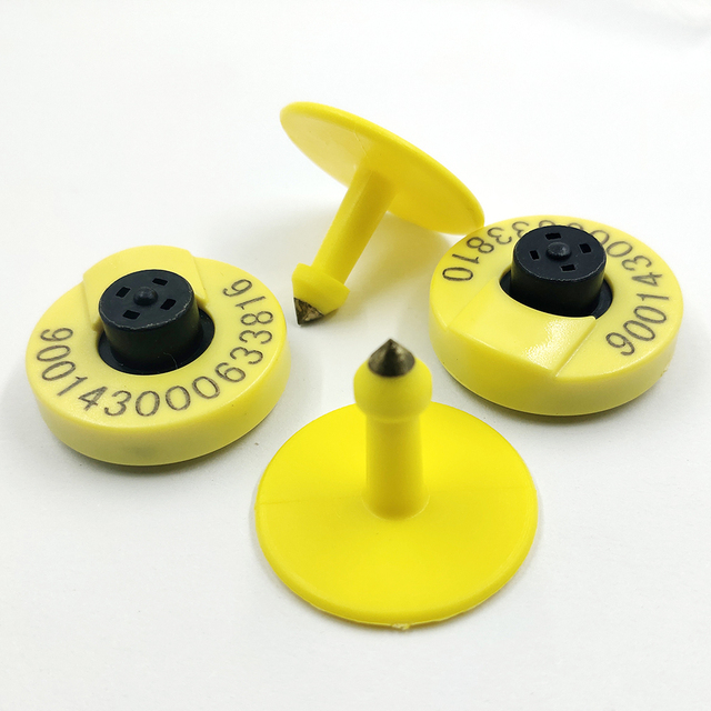 HF Microchip RFID Animal Ear Tag Long Range LF RFID Pig Ear Tags RFID for Pig Tracking Management