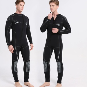 Traje de Buceo de una Pieza de 5 mm con Mangas Largas, Traje de <span class=keywords><strong>Neopreno</strong></span> para Natación en <span class=keywords><strong>Invierno</strong></span>, Traje de Snorkel Profundo - Product Image 1