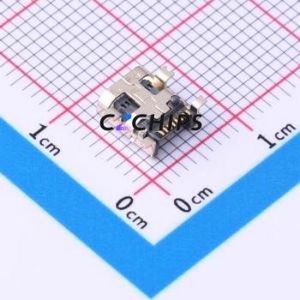 U-M-M8SS-W-1 USB Connector SMD Connector ( Connector Type: Mini-B )( Gender: Female )( Mounting Type: Horizontal Mount ) - Product Image 2