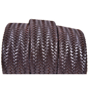 Thời trang người đàn ông da toàn cầu tái chế tiêu chuẩn dệt Vành đai dệt kim OEM tùy chỉnh Pin khóa căng đàn hồi bện vành đai - Product Image 2