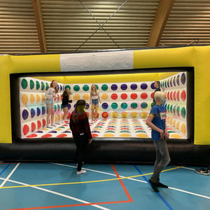 Juego de castillo inflable 3D para niños, juguete de castillo hinchable de boxeo cuadrado, mega twister - Product Image 1