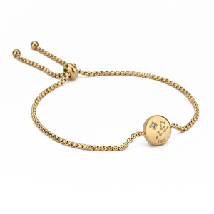 Pulsera de Acero Inoxidable con Baño de Oro de 18K, Diseño de Constelación del Zodiaco, Hipoalergénica, Joyería Ganku, Regalo para Mujer - Product Image 6