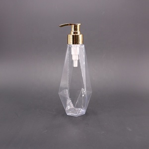 Chai Nhựa Theo Yêu Cầu Chai Nhựa Đựng Mỹ Phẩm PETG Hình Kim Cương 300Ml 500Ml Độ Trong Suốt Cao Tường Dày Chai Đựng Dầu Gội - Product Image 2