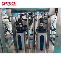 Mesin Pengisi Piston Dua Kepala CPTECH untuk Pasta Tomat Kental, Selai, dan Saus Cabai, Mesin Pengisi Makanan dari Baja Anti Karat Anti Sumbat