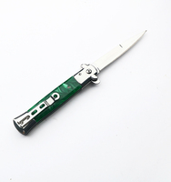Couteau pliant d'autodéfense portable polyvalent et personnalisé avec manche en bois