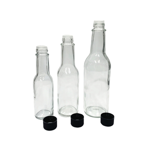 Bouteille en <span class=keywords><strong>Verre</strong></span> Woozy de 150 ml (5 oz) <span class=keywords><strong>pour</strong></span> Sauce Piquante avec Bouchon à Vis Anti-Fuite et Goutteur - Product Image 2