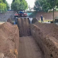 Zanjadora Montada en Tractor de 0.8m, 0.5m, 1m de Ancho y Profundidad 1/1.2/1.5m para Excavación de Tuberías Agrícolas, Riego y Excavación de Cimentaciones