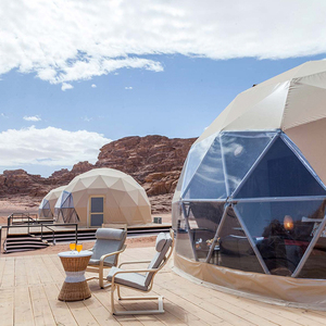 KENTEN personnalisé PVC temporaire géodésique 20 M2 dôme tente dôme maison monolithique luxe Igloo Glamping Resort Camping dôme géodésique - Product Image 3