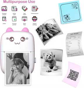 Imprimante thermique portable pour enfants, mini téléphone portable sans fil intelligent, 200 dpi, <span class=keywords><strong>impression</strong></span> d'étiquettes adhésives, <span class=keywords><strong>impression</strong></span> <span class=keywords><strong>de</strong></span> photos couleur et <span class=keywords><strong>de</strong></span> dates - Product Image 5