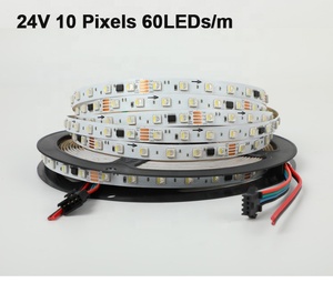 Proje 12/24V rgbrgbcw RGBNW 60LEDs/m piksel <span class=keywords><strong>LED</strong></span> RGBIC bant muhatap RGBW <span class=keywords><strong>LED</strong></span> şerit ışık 12v