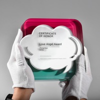 Trophée en cristal personnalisé en forme de nuage givré |   Récompense d'entreprise haut de gamme pour les employés exceptionnels et les célébrations d'anniversaire