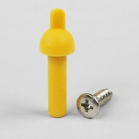 Bouchon de tirage en silicone haute température avec languette de traction pour revêtement en poudre (8-32)