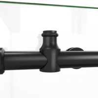 Porte de douche sans cadre, design coulissant carré pour hôtel, appartement, salle de bain, certifiée CE, moderne, avec fermeture douce