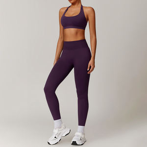 لولو عالية الجودة 2 قطعة مجموعة اليوغا النساء Activewear تجريب ملابس صالة الألعاب الرياضية اللياقة البدنية 2 قطعة - Product Image 5