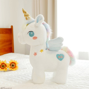 Adorables Peluches de Unicornio de Ensueño, Cuerpo de Felpa de Algodón Ligero, Juguetes de Peluche Cómodos, Deliciosos Regalos con Logotipo de Color Personalizable - Product Image 6