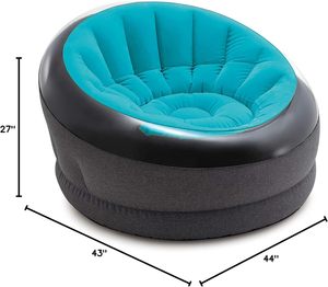 Sofá Inflable Plegable Moderno y Portátil de PVC + Flocado, Cómodo, en Forma de Abanico, para Uso en Interiores/Exteriores, Sala de Estar y Camping - Product Image 2