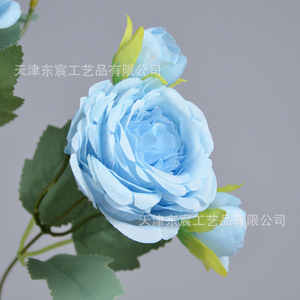 <b>Artificial</b> Silk Rose Bouquet 5-Head Multi-Layered <b>Peony</b> Approx 32cm Wedding Home Decor - Product Image 3