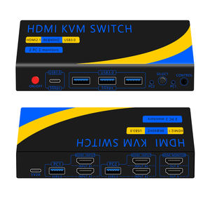 Justlink 8K for HDMI <strong>KVM</strong> <strong>Switch</strong> USB3.0 HDMI2.1 8K60HZ Desktop Controller Switcher with Switching Button Video Splitters &amp; - Product Image 6