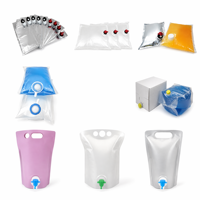 Doypack PE recyclable personnalisé avec bec verseur 1,5L/2L/3L pour jus/vin/boissons, pochette souple verticale en boîte